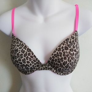 Victoria Secret "Pink" Leopard Print and pink Bra